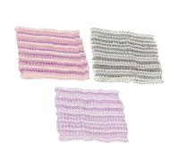 GANAZONO 3 Stück Mesh Dusch Stirnband Elastisch Damen Make up Haarband Gesichtswaschen Spa Haar Zubehör