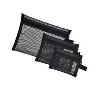 GANAZONO 3 Stück Transparentes Make up Netztaschen Tragbarer Kulturbeutel Mit Reißverschluss Leichte Kosmetiktasche Für Reisen Und Aufbewahrung