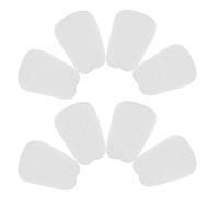 GANAZONO 4 Paar Filz Fußpolster Mittel und Vorfußpolster Weiß Rutschfeste Einlegesohlen für Damen Herren Druckreduzierend für High Heels Sneaker und Freizeitschuhe