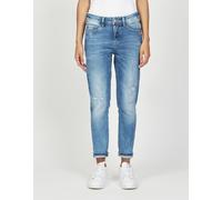 Gang Jeans 94AMELIE Cropped Relaxed-Fit 7/8-Länge Azure Blau Destroy Gr. 27