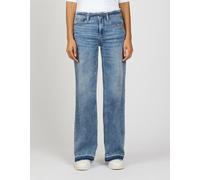 Weite Jeans GANG "94AMELIE WIDE FIT", Damen, Gr. 29, N-Gr, waist fringe denim, Denim/Jeans, Obermaterial: 97% Baumwolle, 2% Elastomultiester, 1% Elasthan, casual, weit, Jeans, mit Fransen an Saum und 