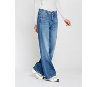 Weite Jeans GANG "94AMELIE WIDE", Damen, Gr. 32, N-Gr, blau (breeze wash), Denim/Jeans, Obermaterial: 93% Baumwolle, 5% Elastomultiester, 2% Elasthan, weit lang, Jeans, Topseller (40757913-32) breeze