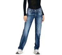 Straight-Jeans GANG "GANG Jeans Straight Fit 94AMELIE STRAIGHT", Damen, Gr. 31, denim blau, Denim/Jeans, 90% Baumwolle, 4% Elasthan, 6% Polyester, Jeans Straight-Jeans (34051827-31) denim blau