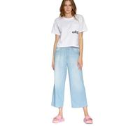 Weite Jeans GANG "GANG Jeans Wide Fit 94CAROL CULOTTE", Damen, Gr. 29, denim hellblau, Denim/Jeans, 100% Baumwolle, Jeans (31480361-29) denim hellblau