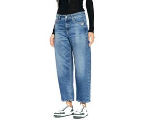 Gang IDA O-Shape Fit, O-Shape-Jeans mit mittlerer Leibhöhe und verkürzter Beinlänge, Regular Fit Stretch-Denim Jeans, Lässige Damenjeans mit zulaufenden Bein, hellblau Waschung