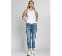 Boyfriend-Jeans GANG "94NADIA", Damen, Gr. 31, N-Gr, blau (truly worn), Denim/Jeans, Obermaterial: 92% Baumwolle, 6% Polyester, 2% Elasthan, casual, bequem knöchelfrei, Jeans, 5-Pocket Style mit Reißv