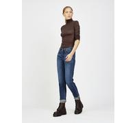 Relax-fit-Jeans GANG "94ADELA", Damen, Gr. 26, Normalgrößen, blau (night swim wash), 96% Baumwolle, 2% Elastomultiester, 2% Elasthan, unifarben, relaxed fit lang, Jeans, im 5-Pocket-Style (99229521-26
