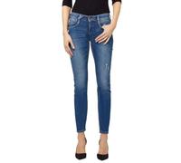 Gang Nena Cropped Skinny Jeans Damen, Hellblaue Stretch-Denim Jeans, Cropped Fit, Low Waist, Sommer Jeans für Damen (DE/NL/SE/PL, Bundweite, 32, Regular, Regular, Destroyed Auth. Blue)