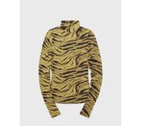 Ganni Printed Shiny Jersey Turtleneck women Longsleeves beige in Größe:L