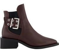 GANNI Stiefel - Dames Chunky Buckle Chelsea Bruin - Gr. 38 (EU) - in Braun - für Damen