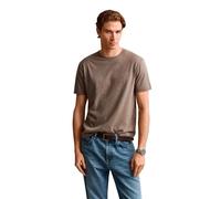 GANT Shield Regular Fit T-Shirt Rundhals braun, Einfarbig