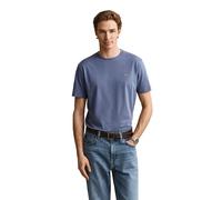 GANT T-Shirt Shield Regular Fit Rundhals Kurzarm Herren Blue Horizon Einfarbig