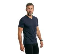 GANT Herren T-Shirt Slim Shield – V-Ausschnitt, Kurzarm – Gr. S, Evening Blau
