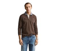 Gant Rugger Shield Polo Langarm Brown - Größe L Braun L