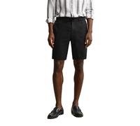 GANT Herren Shorts, Leinen - Regular Linen Shorts, kurze Hose, einfarbig Schwarz M