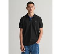 GANT Herren Polohemd Reg Contrast Pique Rugger – Schwarz – XXL
