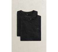 GANT Herren C-Neck T‑Shirt 2er-Pack Schwarz M
