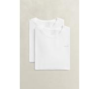 GANT T-Shirt C-Neck 2er-Pack Rundhals kurzarm Baumwolle Weiß M