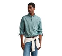 GANT Regular Fit Hemd Dark Emerald, Einfarbig