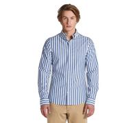 GANT 3240118-436 Slim Wide Poplin Stripe Button Down Shirt College Blue Men (Size XL)