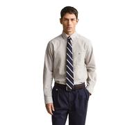 Gant Regular Fit Classic Striped Oxford Shirt Light Taupe Beige L