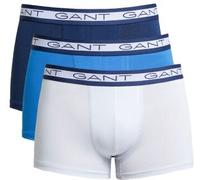 Gant 3P Basic Cotton Trunks Blau/Weiß Baumwolle Large Herren