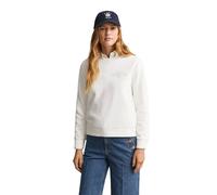 GANT Sweatshirt REG Tonal Shield C-Neck – Damen M – weiß (eggshell) – 87% Baumwolle/13% Polyester