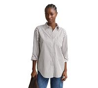GANT - Relaxed Fit Classic Popeline-Bluse mit Streifen deep brown - Gr. - 38