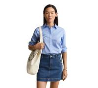 GANT Damen Regular Fit Classic Popeline Hemd (36) HYDRANGEA Blau