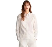 GANT Hemdbluse Regular Fit Poplin Langarm – Damen Weiß Größe 34