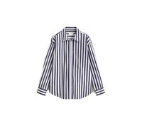 GANT Damen Relaxed Fit Popeline Bluse mit Streifen (34) CLASSIC Blau