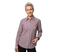 GANT Damen Relaxed Fit Classic Popeline-Bluse mit Streifen (36) DARKENED WINE