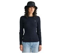 Gant Damen Stretch Cotton Cable C-Neck Pullover