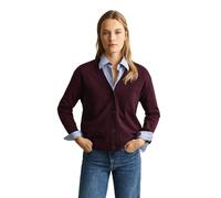 GANT - Superfine Lambswool Strickjacke DARKENED WINE - Gr. - S
