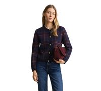 GANT Damen Karierte Strickjacke (S) EVENING Blau