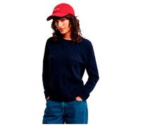 GANT - Zopfstrickpullover aus Lambswool EVENING BLUE - Gr. - S