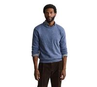 GANT Rundhalspullover Neps Wollmix mit Noppenstruktur Blue Horizon Blau XL