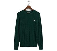 GANT Herren Baumwoll-Zopfstrickpullover Rundhals 1er Pack