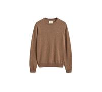 GANT Herren Rundhalspullover SUPERFINE LAMBSWOOL C-NECK Rundhals Wolle Braun XXL