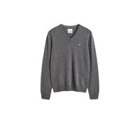 GANT Herren V-Neck Pullover aus Lambswool (S) CHARCOAL MELANGE