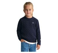 GANT Kids Kids Shield Zopfstrick Rundhalspullover aus Baumwolle (122/128)