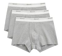 Trunk GANT "CORE TRUNK 3-PACK", Herren, Gr. S, grau (light grau melange), Jersey, Obermaterial: 95% Baumwolle, 5% Elasthan, eng, Unterhosen (56459531-S) light grau melange