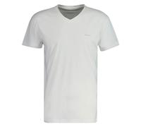 Kurzarmshirt GANT "V-NECK T-SHIRT 2-PACK", Herren, Gr. XXL, weiß, Web, Obermaterial: 100% Baumwolle, casual, regular fit normal, V-Ausschnitt, Kurzarm eingesetzt abgesteppte Kante, Shirts, Mit V-Aussc
