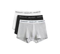 Trunk GANT "3-PACK", Herren, Gr. M, 3 Stk., Webqualität, light grau melange, Webqualität, Obermaterial: 95% Baumwolle, 5% Elasthan, unifarben, körpernah, Unterhosen, Regular fit mit elastischem Bund (