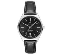 GANT Abington Herren Armbanduhr G201002, 41 mm Quarzuhr mit Edelstahlgehäuse, schwarzem Zifferblatt, schwarzem Lederarmband, Datumsanzeige, 5 ATM