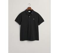 Gant Herren Reg Emb Archive Shield Polohemd, Schwarz, L EU