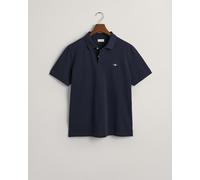 GANT Herren Poloshirt Reg Emb Archive Shield – aus Baumwolle, Marine, Gr. M