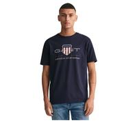GANT T-Shirt REG ARCHIVE SHIELD SS – Herren, Regular Fit, 100% Baumwolle, M Evening Blau