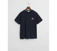 Gant Reg Archive Shield Emb Kurzarm-t-shirt M Evening Blue