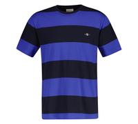 GANT Herren T-Shirt gestreift - BAR STRIPE T-SHIRT, Rundhals, Kurzarm, Baumwolle Blau (Royal) M